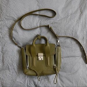 3.1 Phillip Lim Textured Green Mini Pashli Satchel